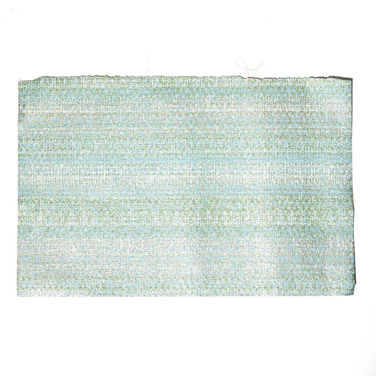 Wallpaper Remnant 1970s Shades of Aqua Blue and shiny gold. Subtle pattern Texture