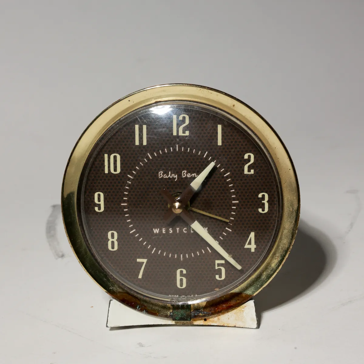 Westclox Baby Ben Vintage Brass Alarm Clock