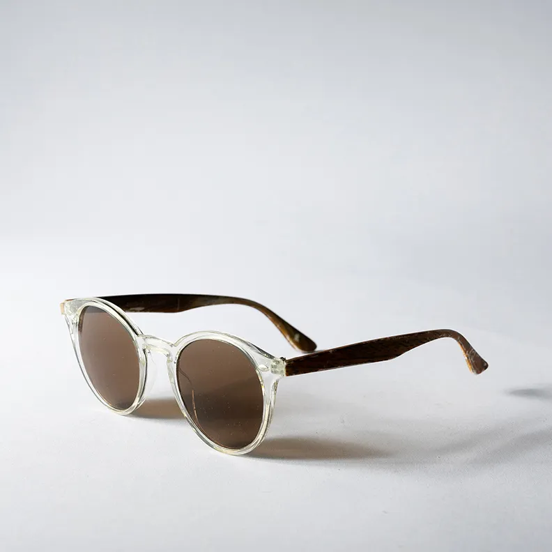 Sunglasses round with brown lenses - 5.5"