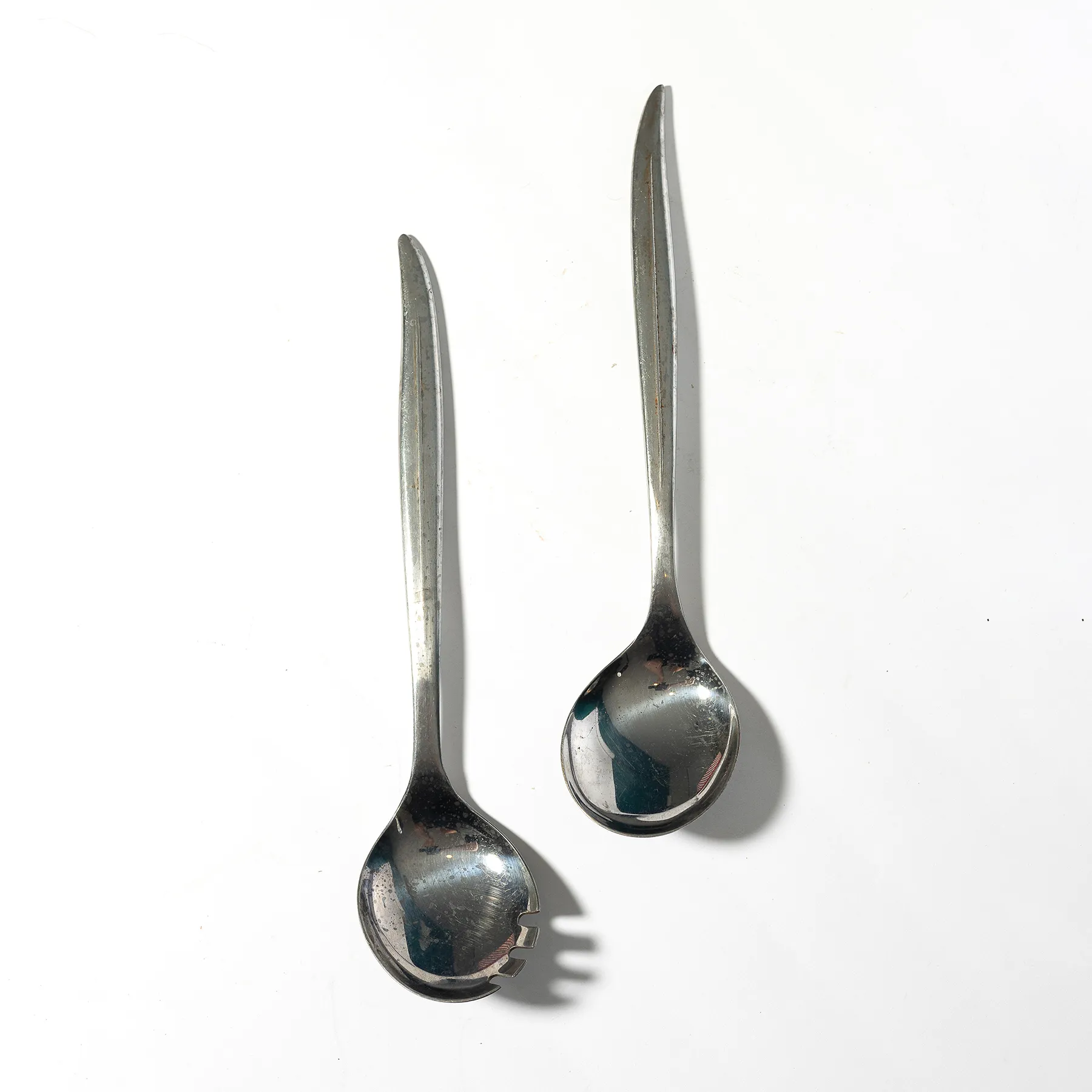 Set of Latama Stainless Steel Salad Servers - 11.5" x 2.25"