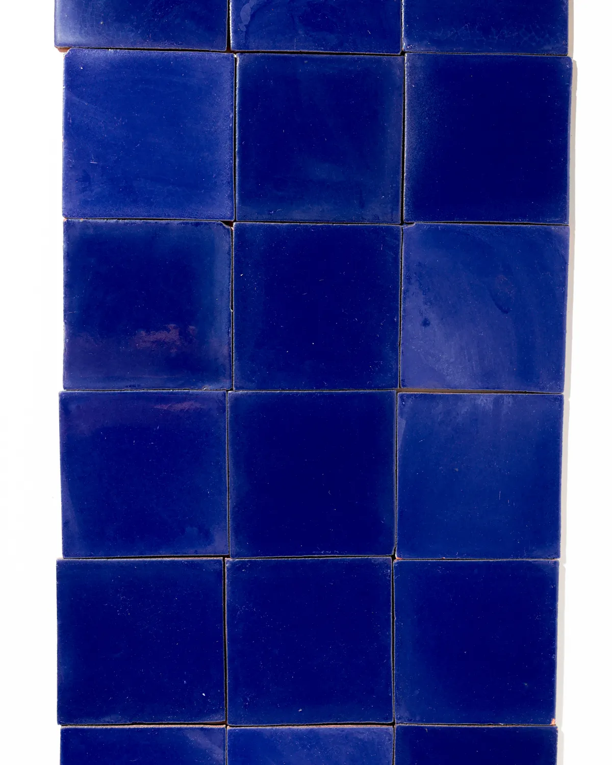 Cobalt Blue Glazed Ceramic Square Wall Tiles, Talevara  Tile, Mexico