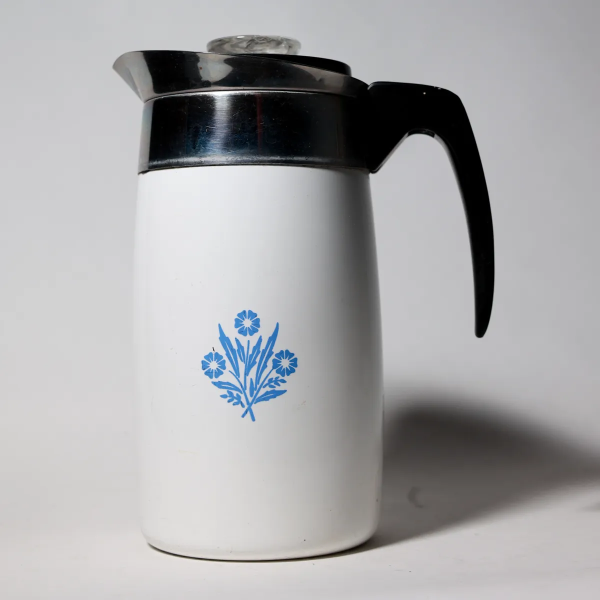Vintage Corning Ware Blue Cornflower Stovetop Percolator