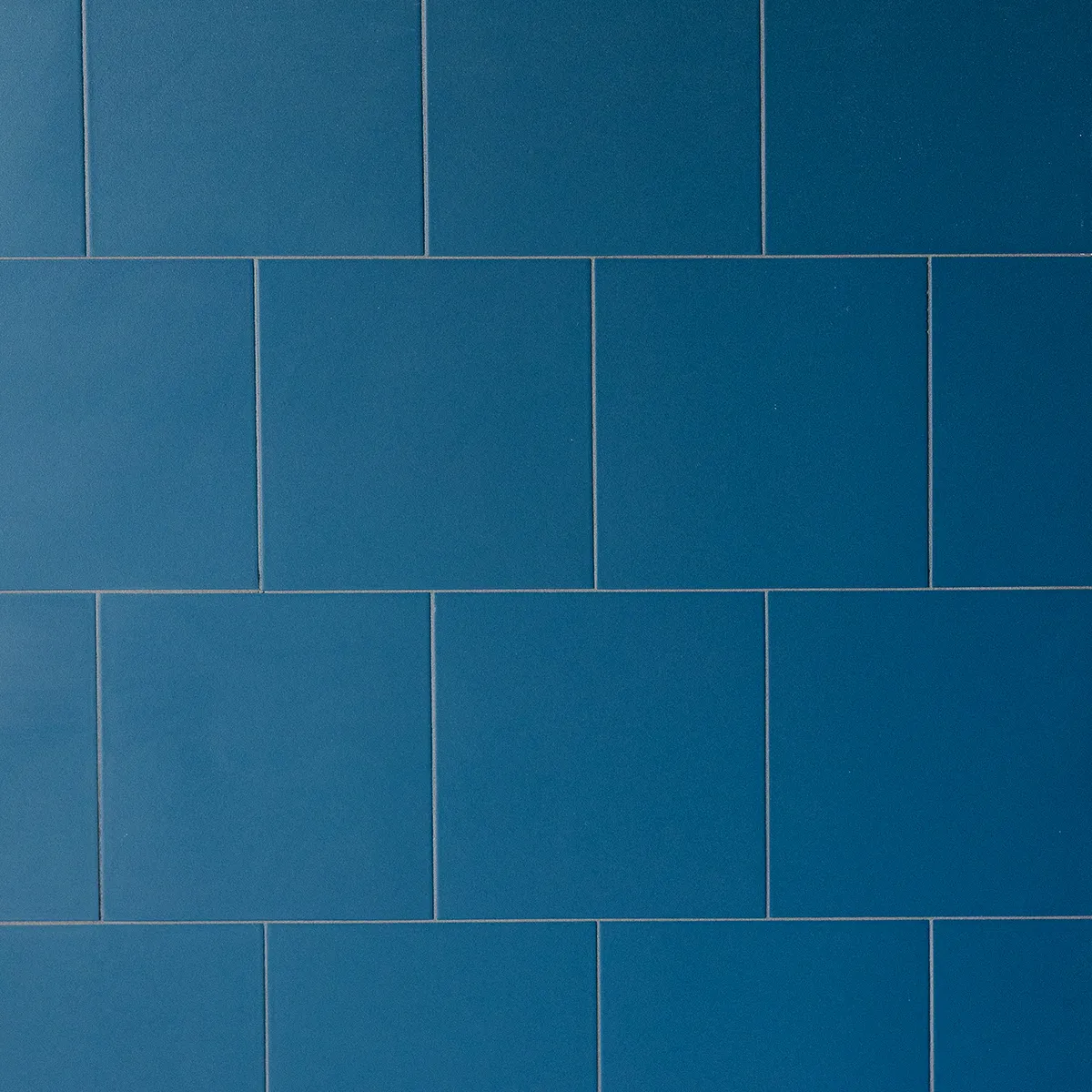 Surface Tile: Smoky Blue Matte Cement 8 inch tile set in a brick formation Photography Surface - 47.75" x 40"