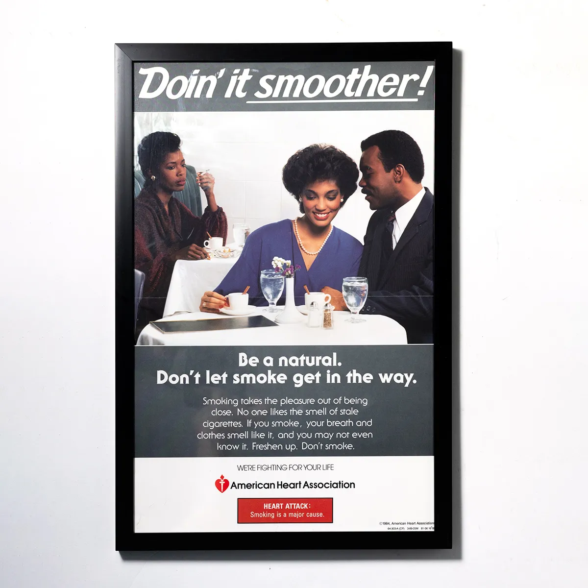 Vintage Public Surface Announcement Smoking