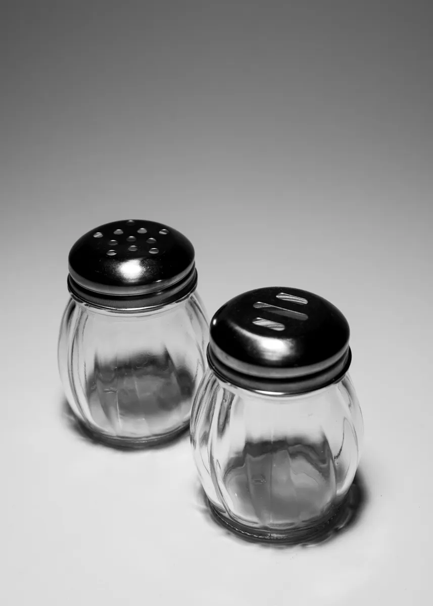 Pizza Place Red Pepper and Parmesan shakers