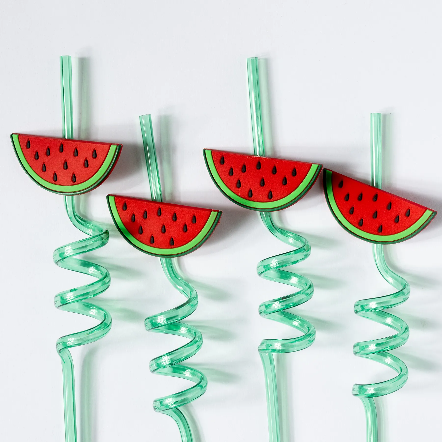 Watermelon Crazy Straws for Summer