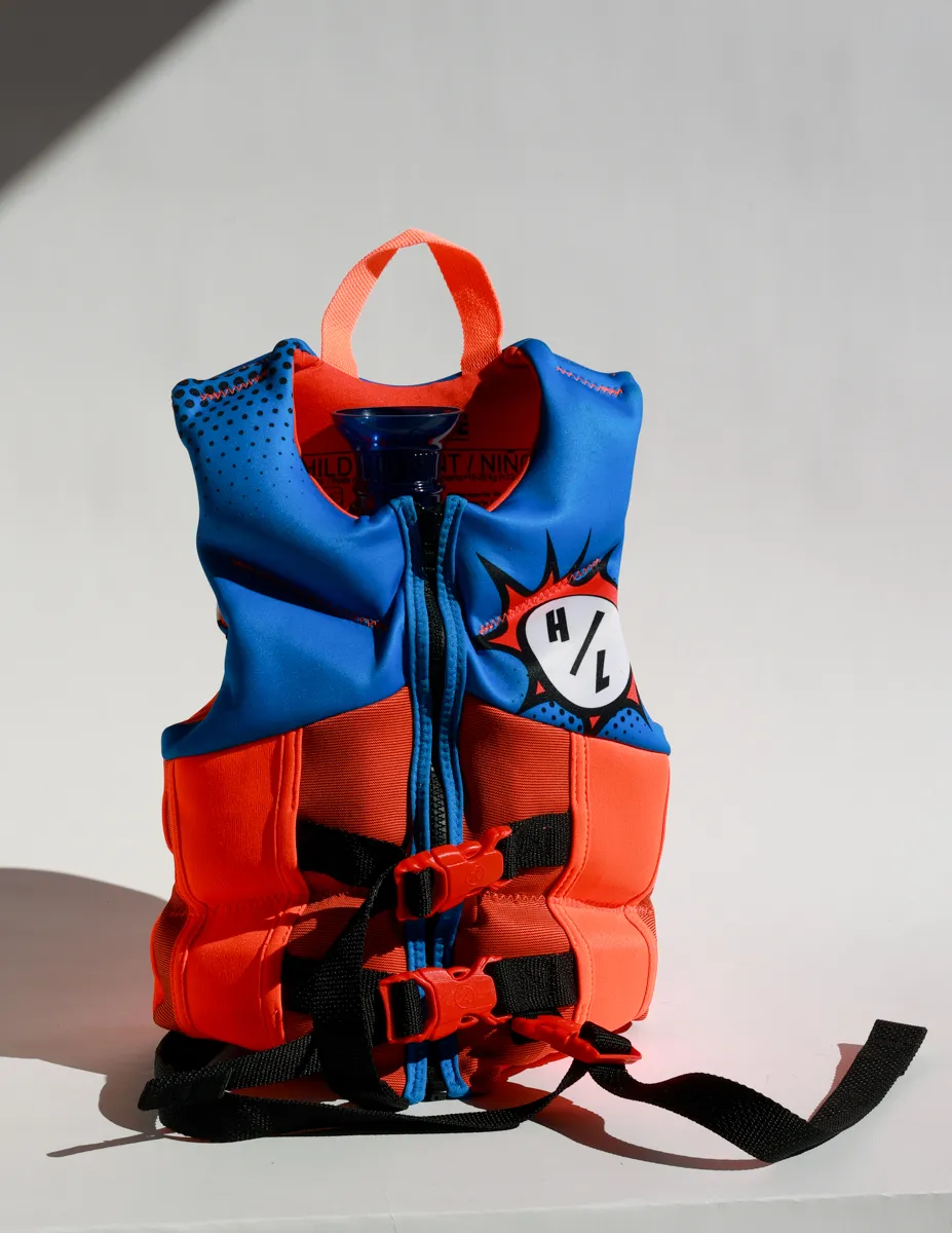Modern Blue and Orange Child's Life Jacket