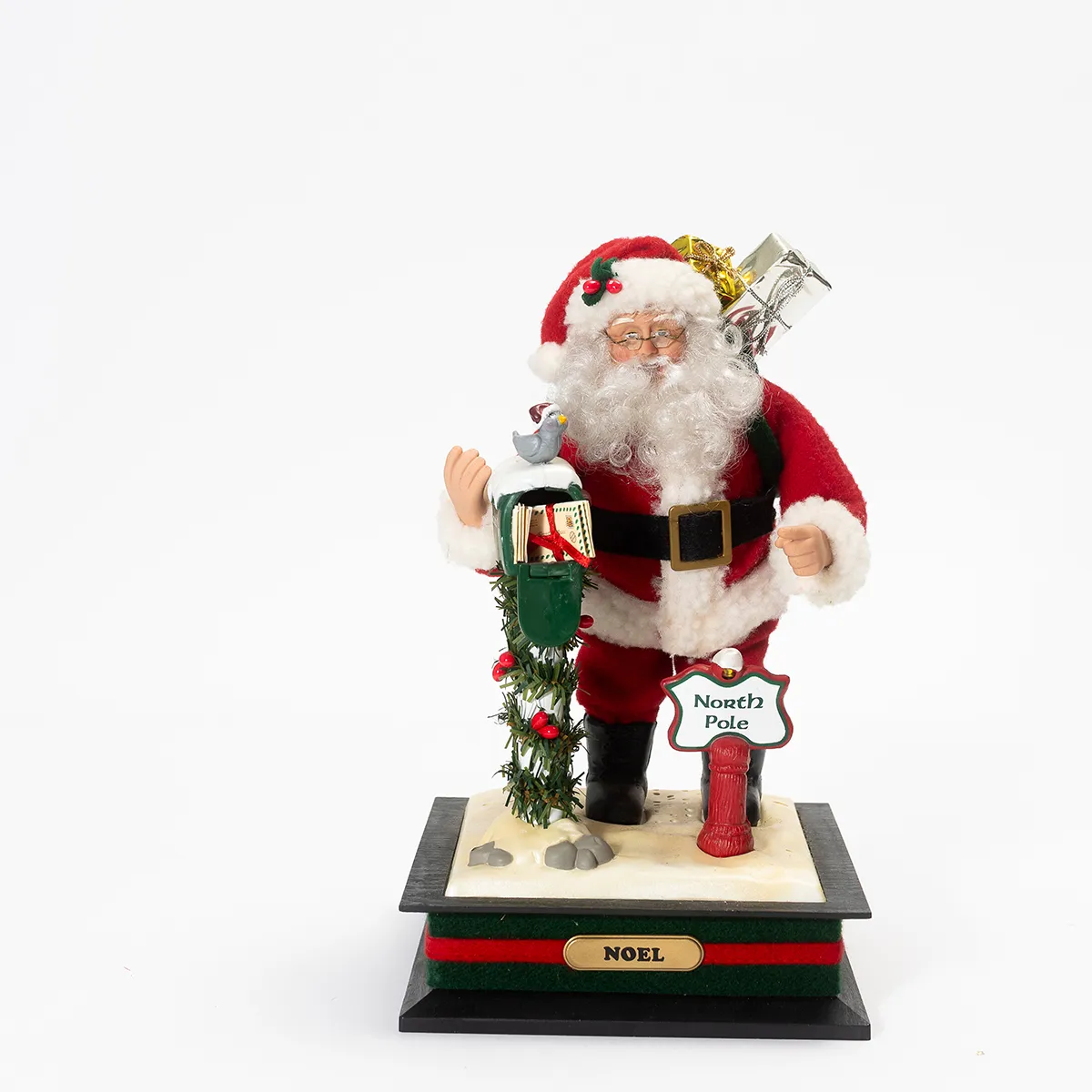 Santa Clause at the north pole mail box - 12" x 7"