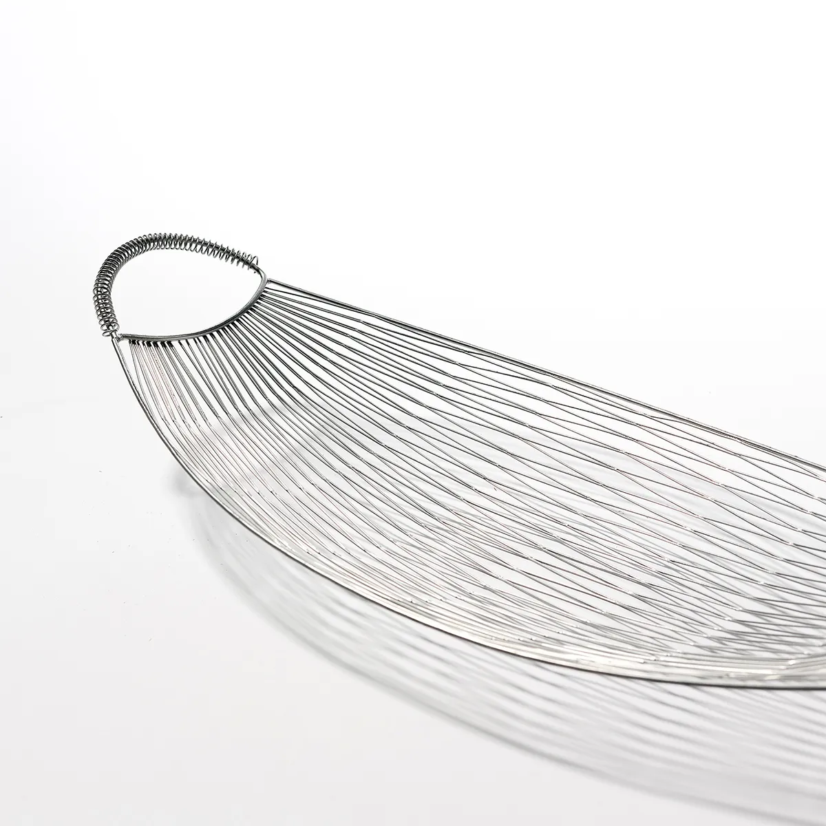 Metal Wire Fruit Bowl Decorative Basket - 23.5" x 9.75"