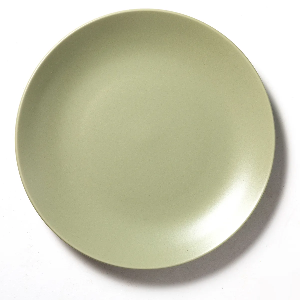 Pale Matte Olive Green Salad Plates
