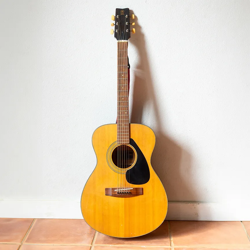 Yamaha FG 110 6 String Acoustic Guitar Vintage
