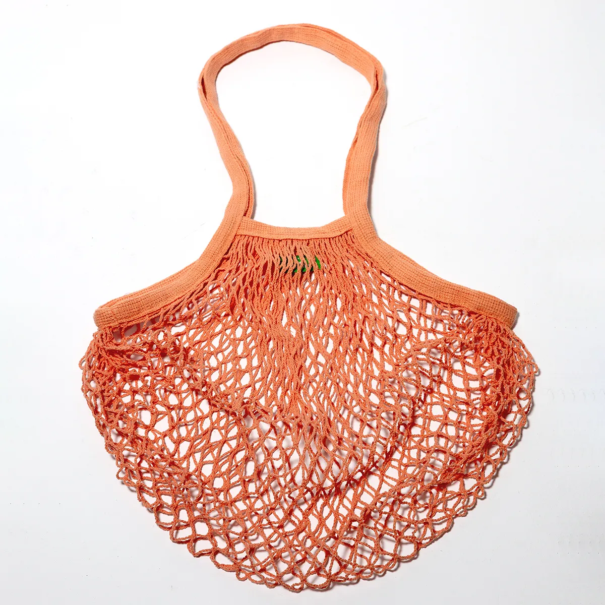 Orange netted bag - Farmer's Market Bag, Mesh Tote