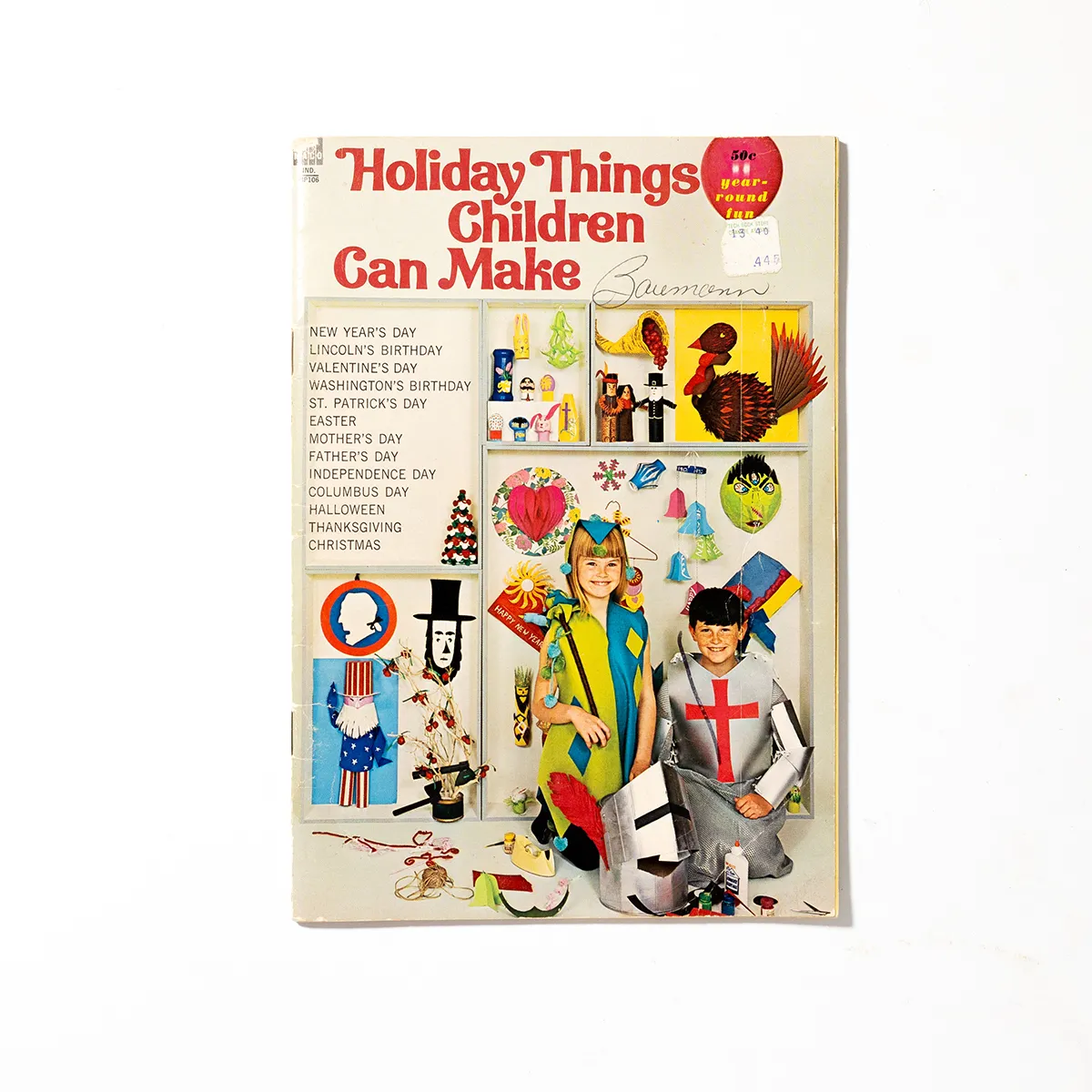 Holiday Things Children Can Make Magazine Booklet Vintage 1966 Paperback