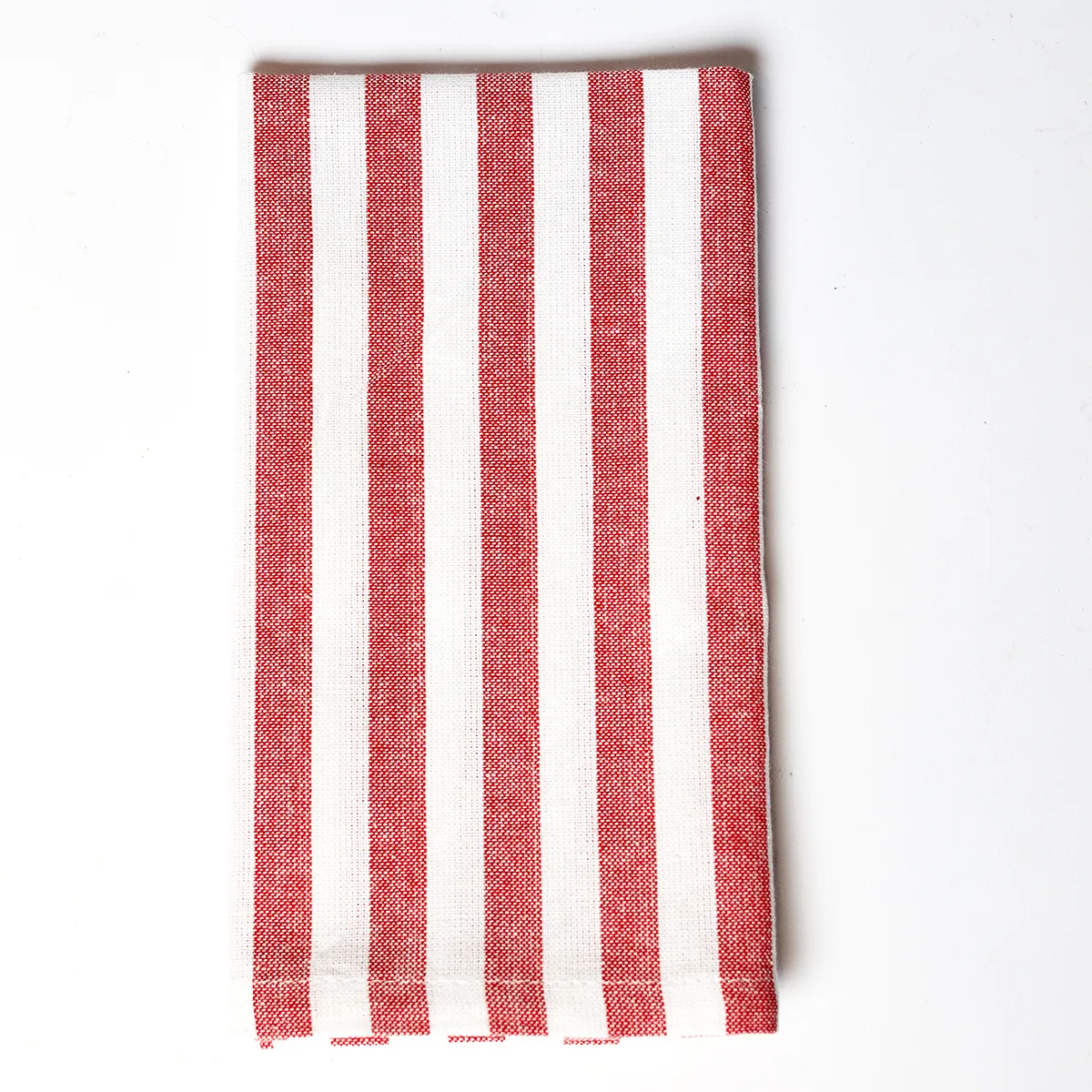 Red Striped Cloth dinner Napkin. Table Linen
