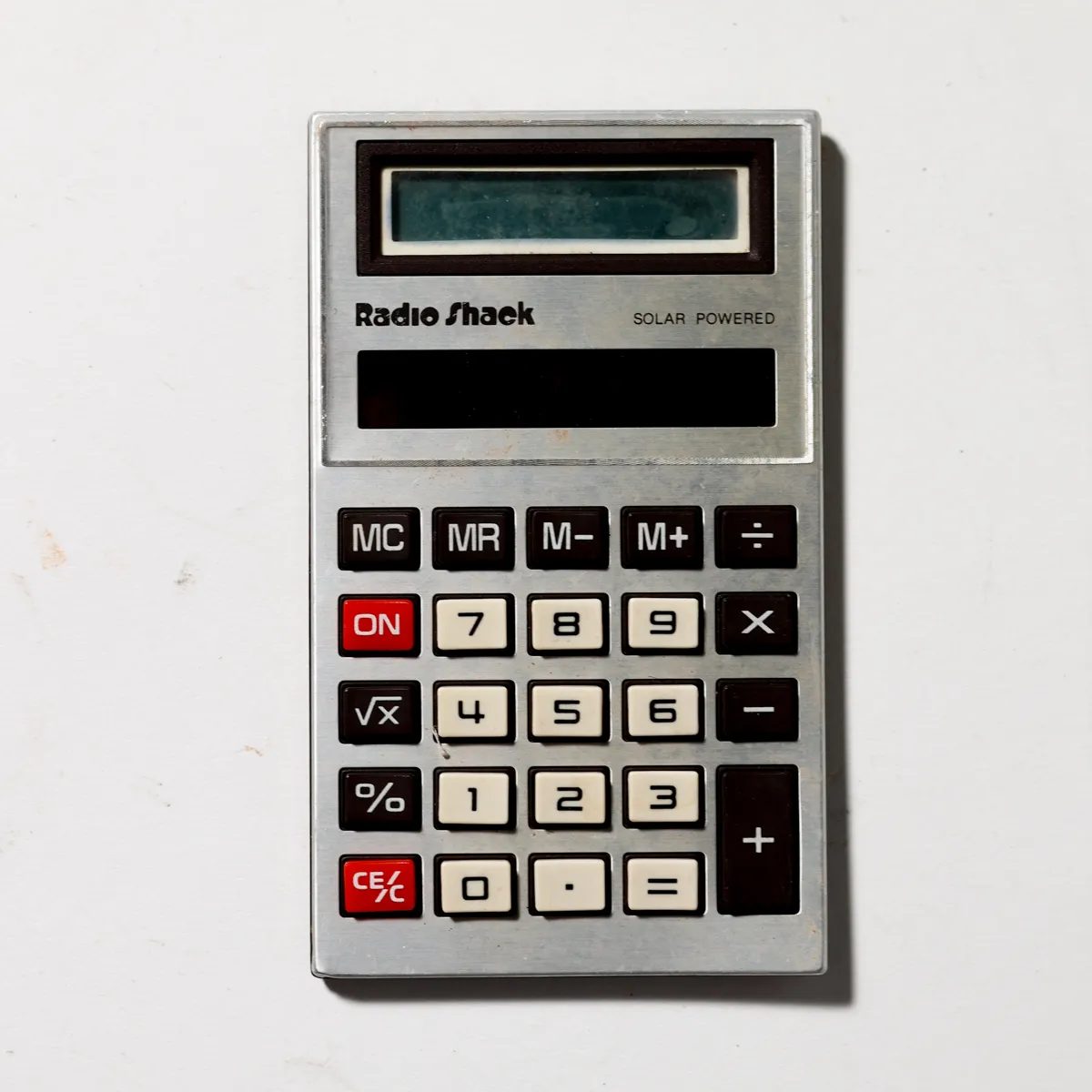 Vintage Radio Shack Solar Handheld Calculator Silver