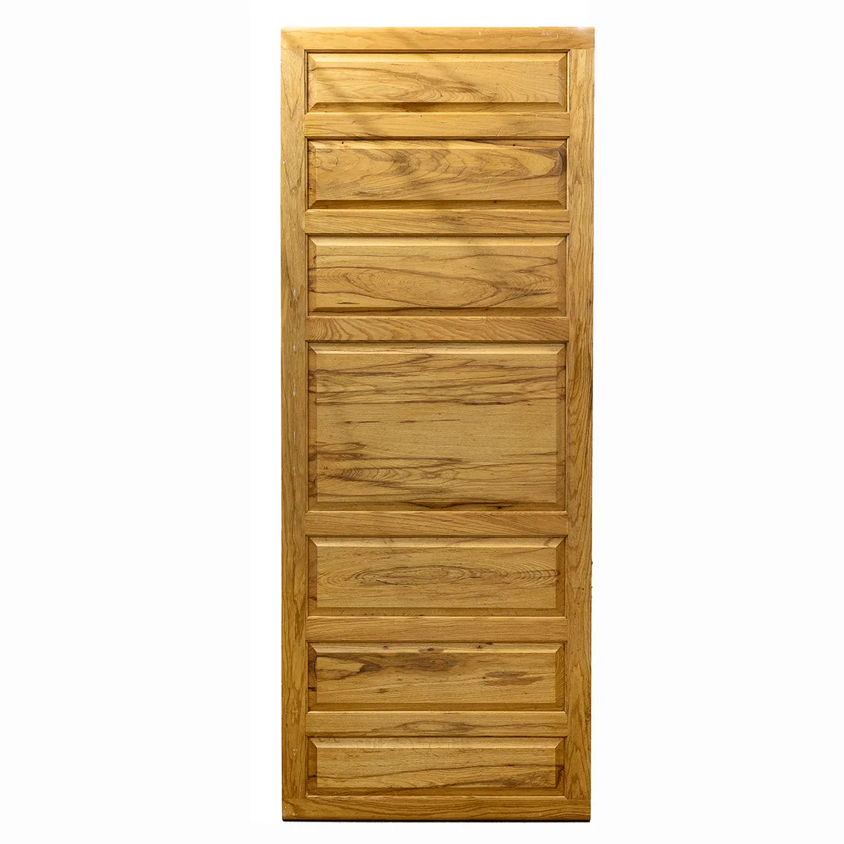 Amber Wood Seven 7 Paneled Door Surface 