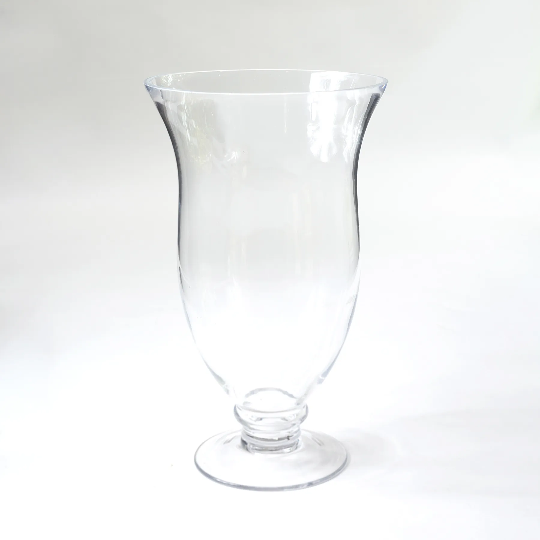 Giant hourglass footed flower vase
