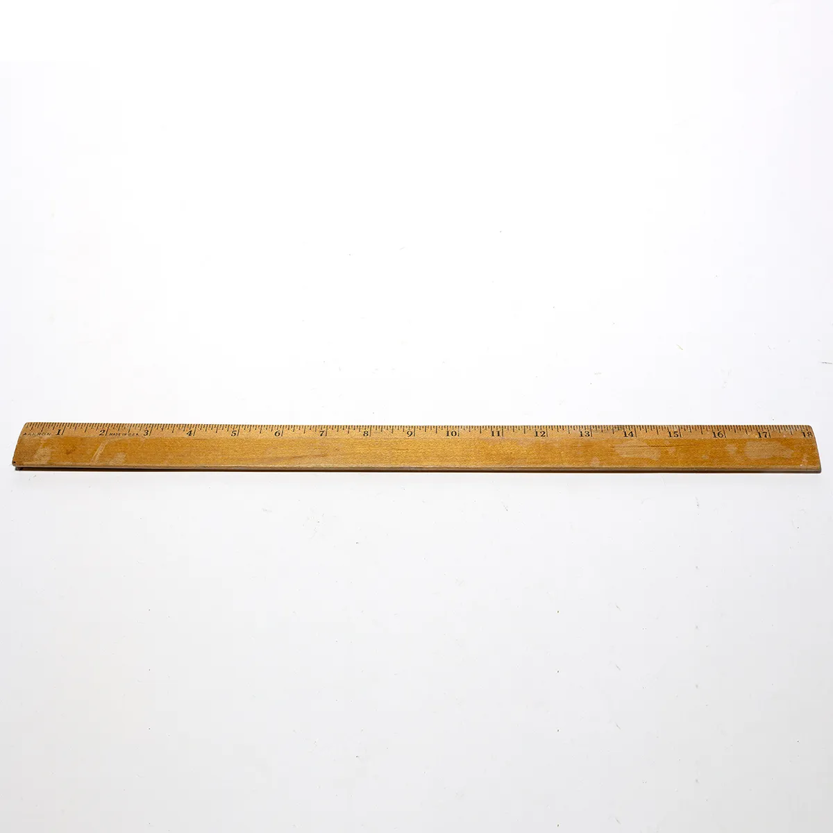 vintage 18 inch wooden school ruler