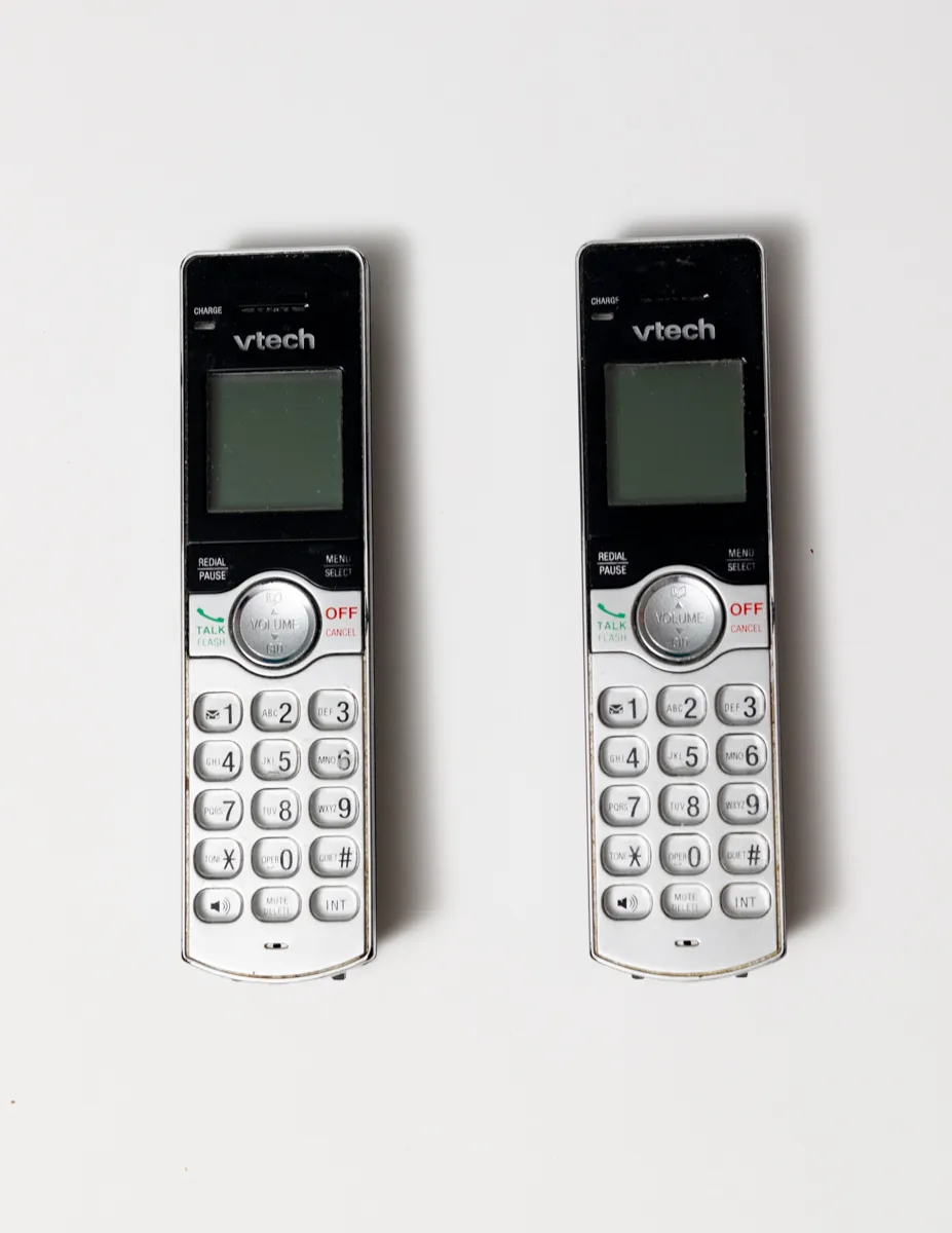 Pair of V-Tech Cordless Phones (Not Working - No Base)