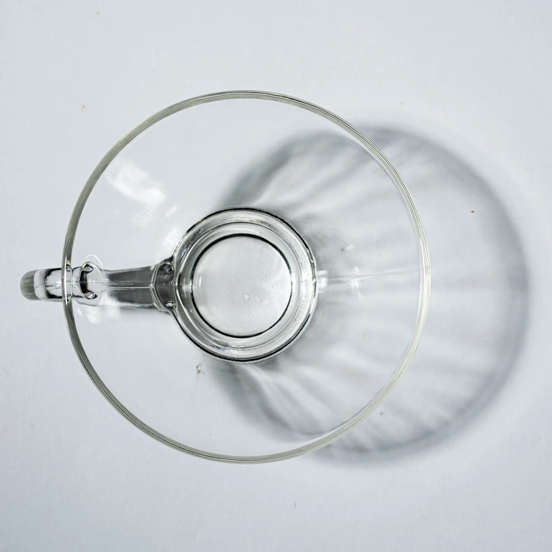 Clear Snack Set Cup Ribbed Sides