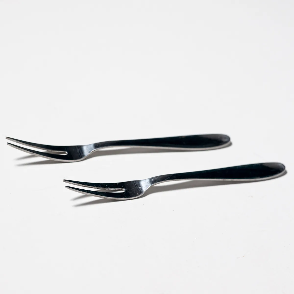 Silver Stainless steel Hors D'oeuvres Forks set of 2