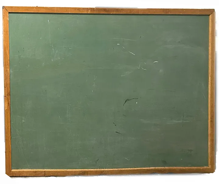 Large Vintage Green Two Sided Freestanding Chalkboard Black Board