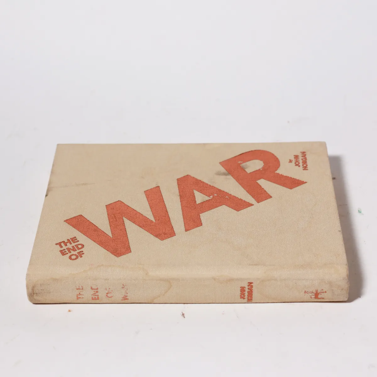 Book Vintage Mid-Century Hardcover War Literature Prop Book