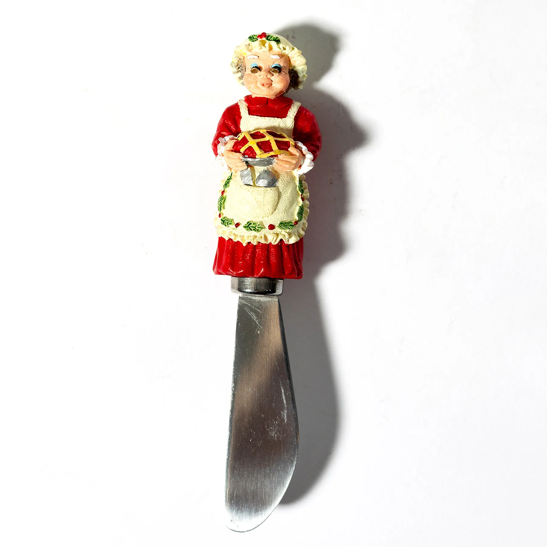 Mrs. Clause Christmas cheese butter knife - 4.5"