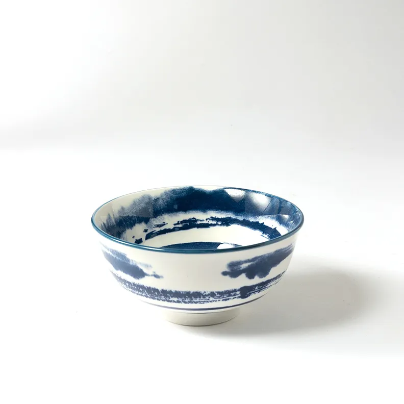 Blue and White prep pinch bowls - 2.25" x 4.5"