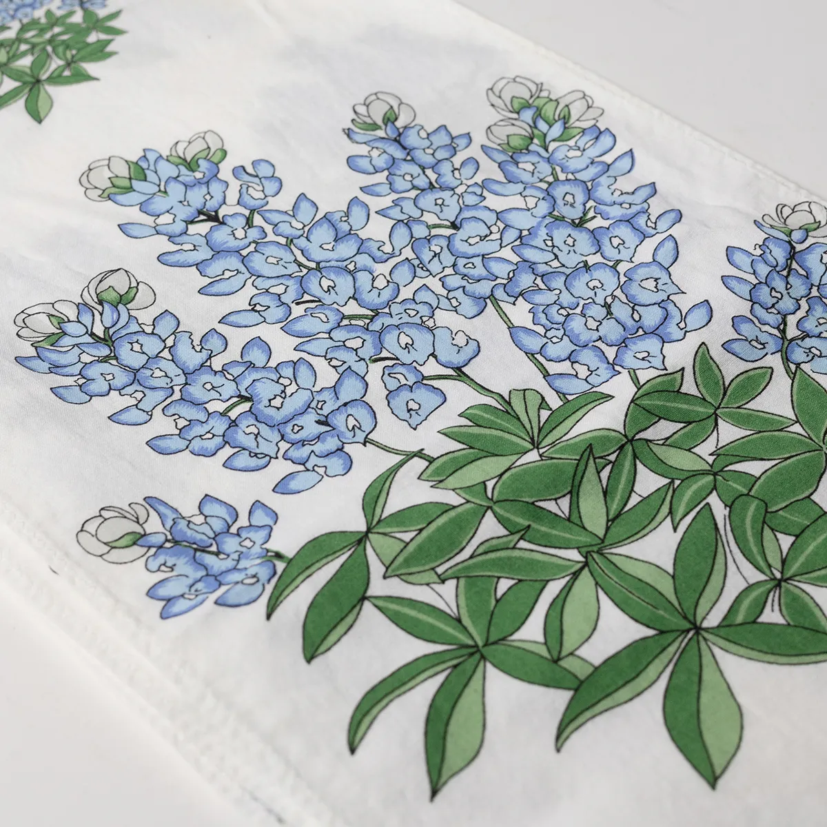Extra Long Vintage Bluebonnet Table Runner