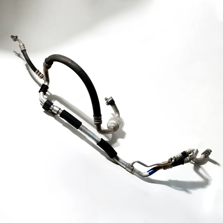 Used Automotive AC Refrigerant Hose Assembly Silver, Machine Parts, Garage