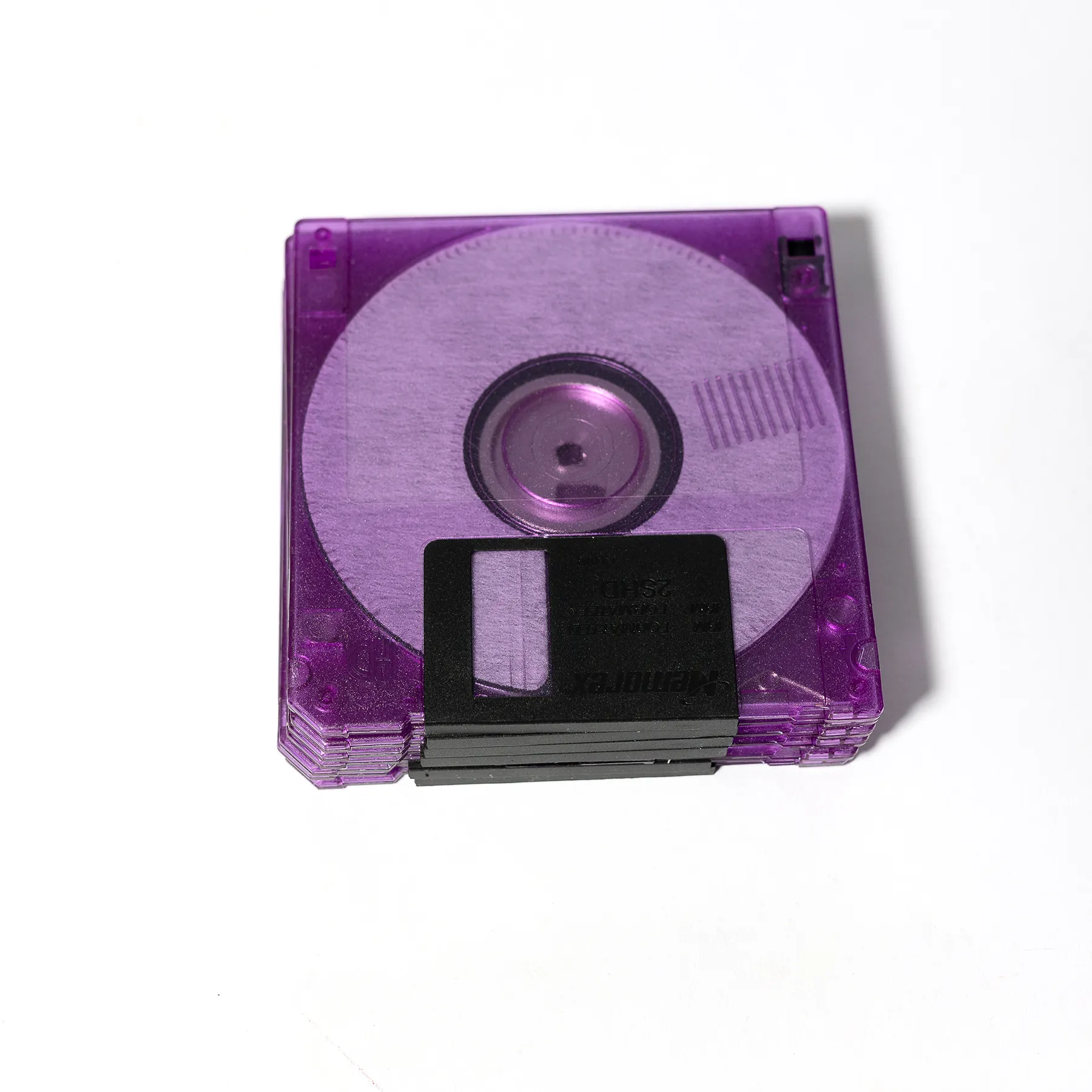 3.5" Floppy Disks diskettes Purple Bright Plastic - 3.25 x 3.5"