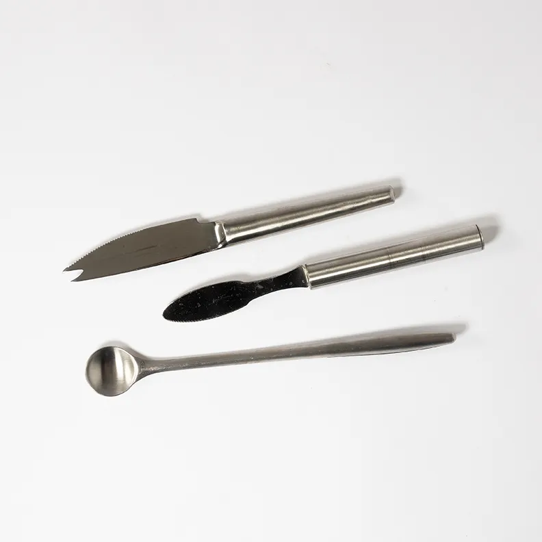 Bar tools spoon and 2 knives - 8.5" spoon