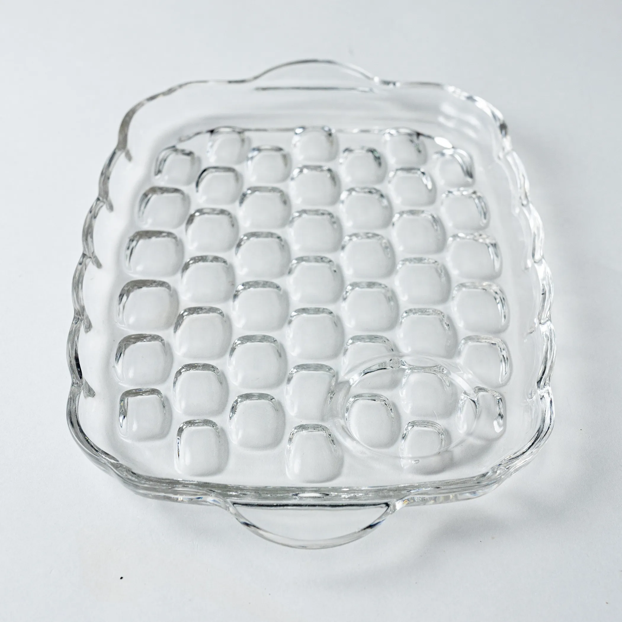 Thumbprint Clear Snack Tray - 9" x 6.75"