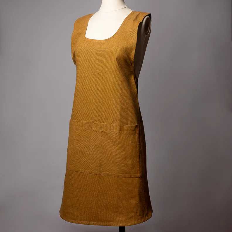 Wrap Around Gold Smock Apron - fits all