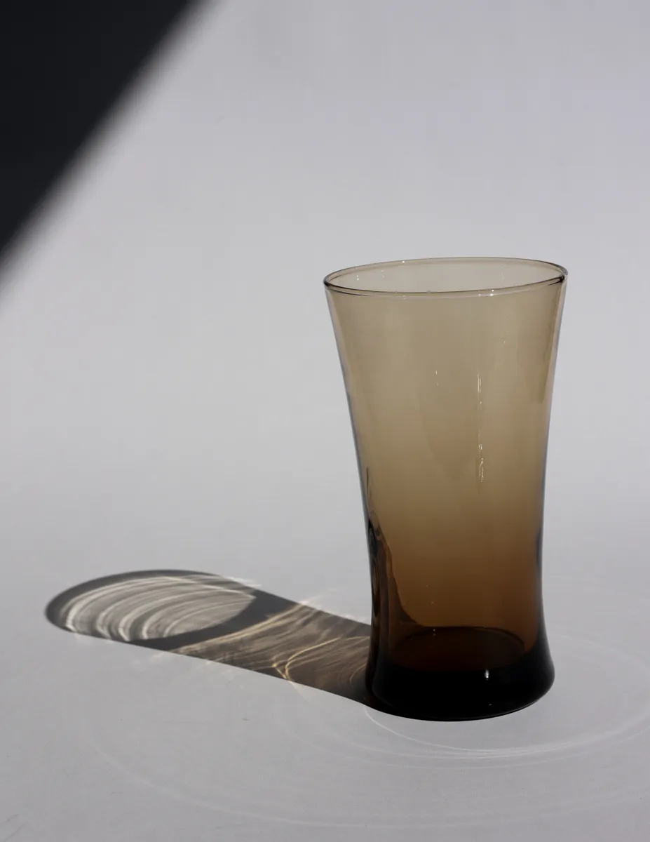 Linden Mocha by Anchor Hocking Tawny Mocha Brown 17oz Flat Tumblers MCM