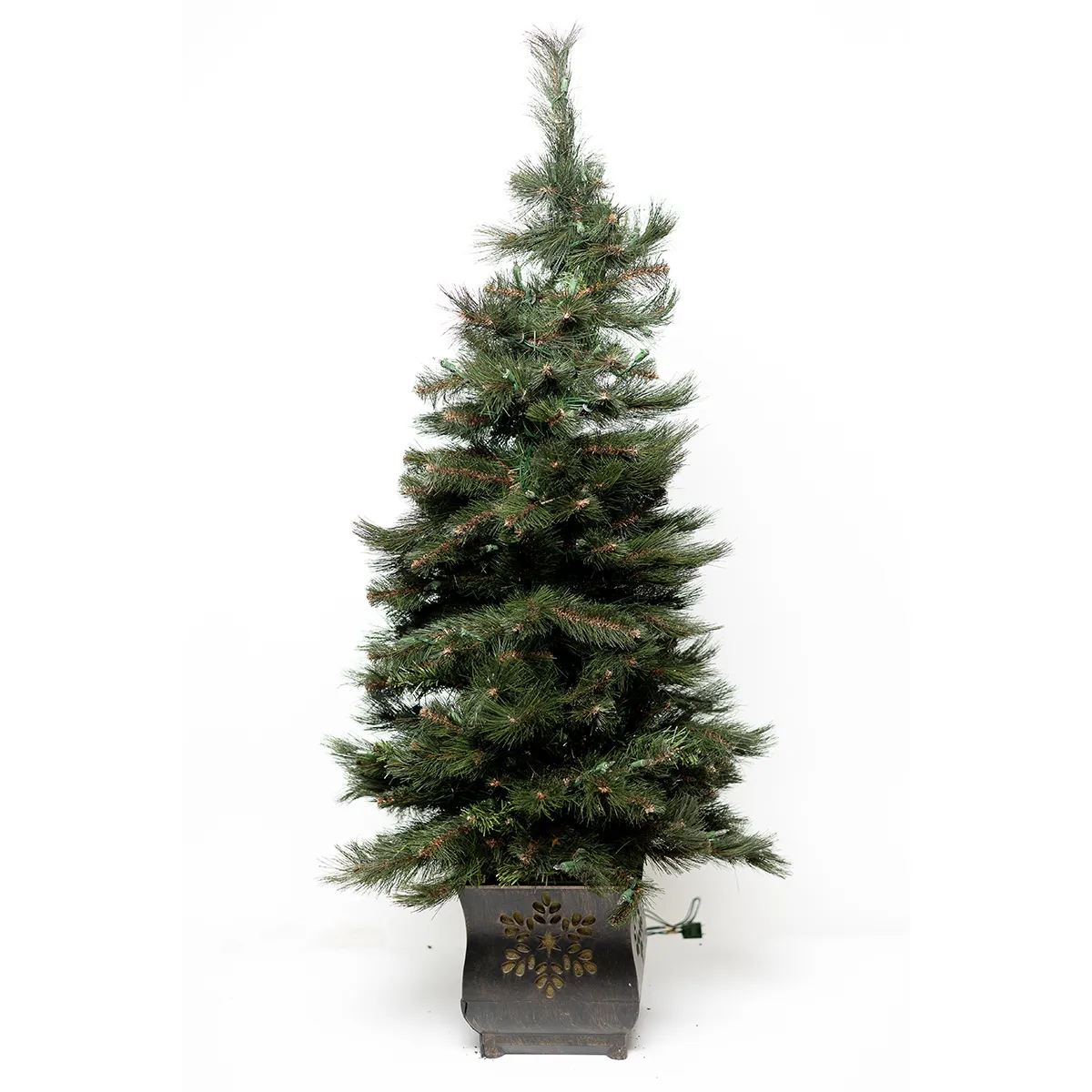 Christmas Tree in an antique brass base
