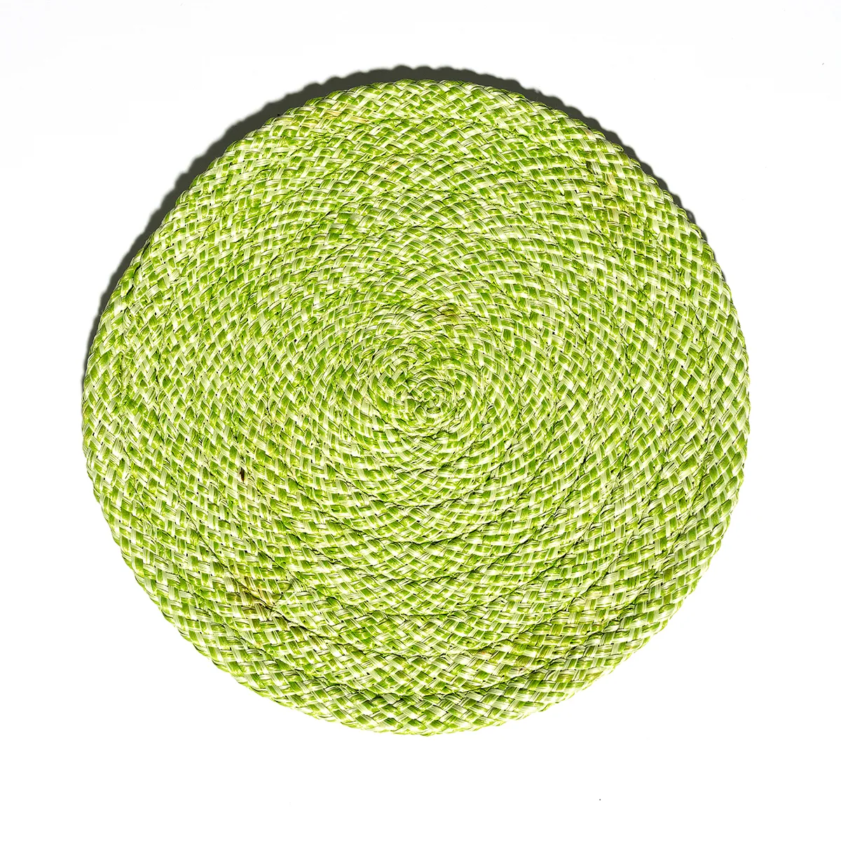 Small sized corded Light Green Trivet - 7.75"