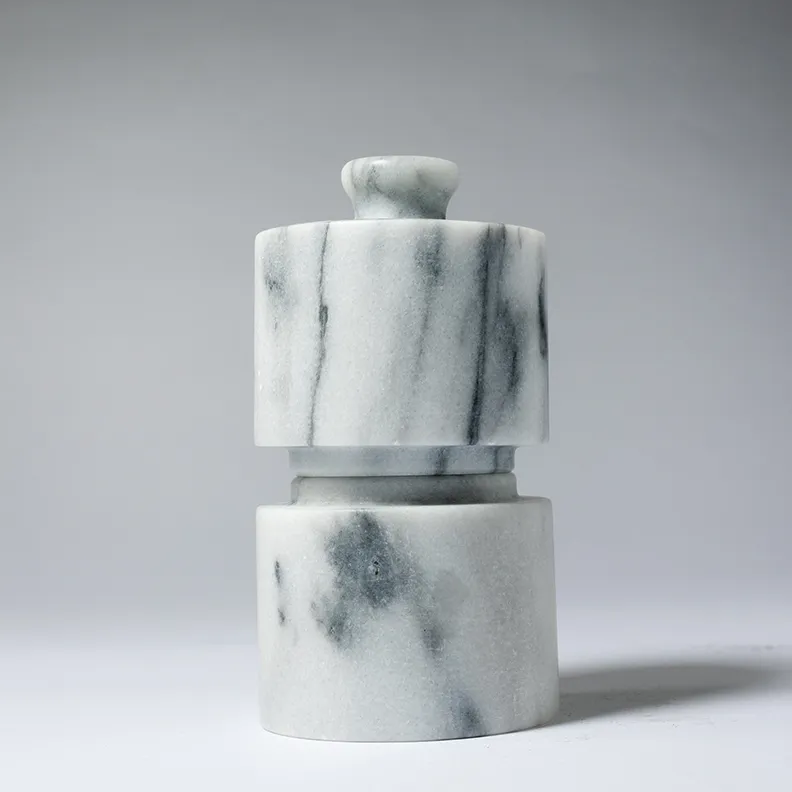 Small Marble Salt Cellar - 3"x 3"