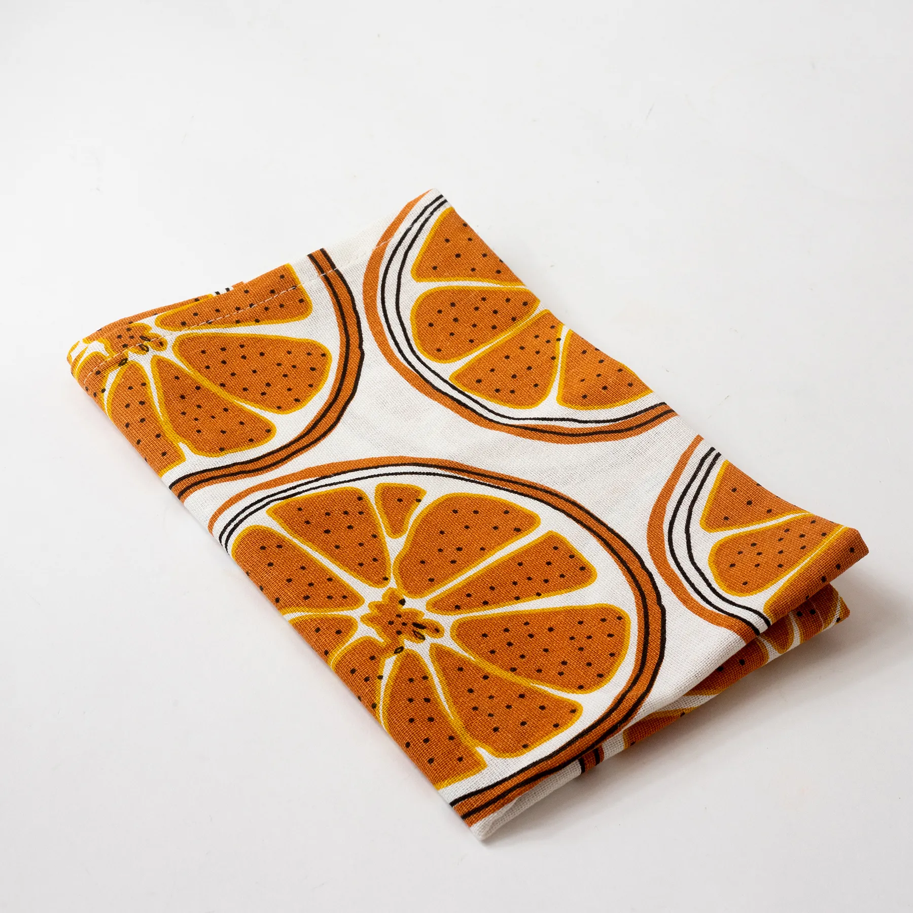 Orange slice kitchen towel