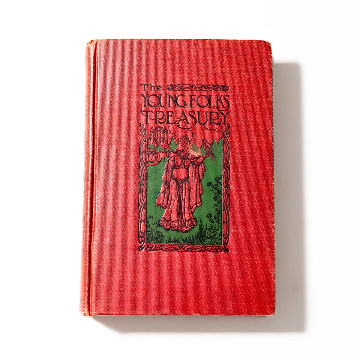 Books: Red young folks treasury red vintage