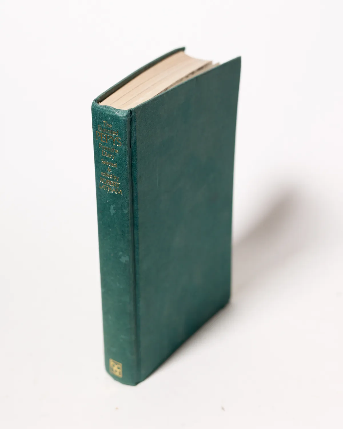 Book Illustrated Pepys Diary Vintage Green Hardcover Book