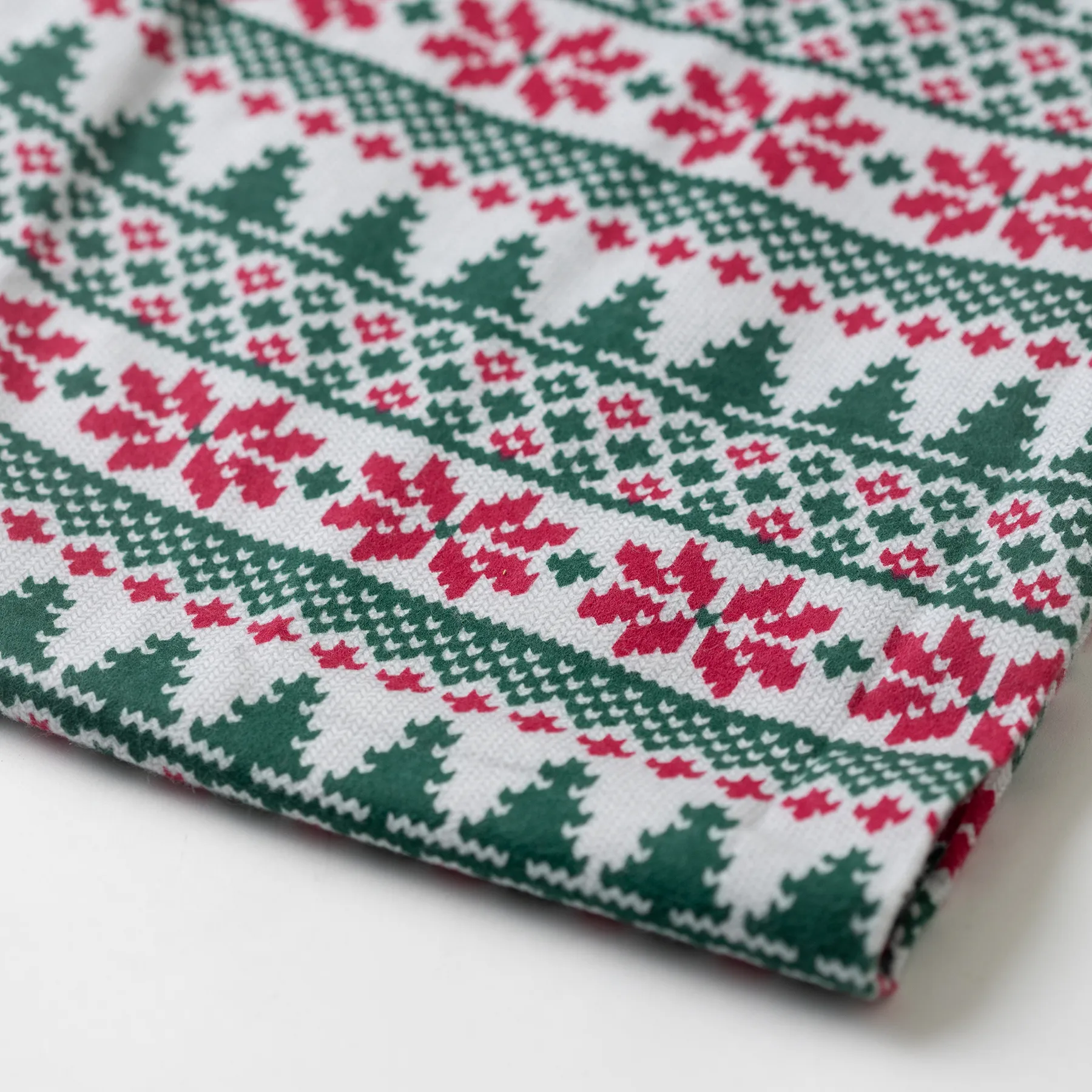 Christmas Faux sweater fabric - 1 yard x 1 yard