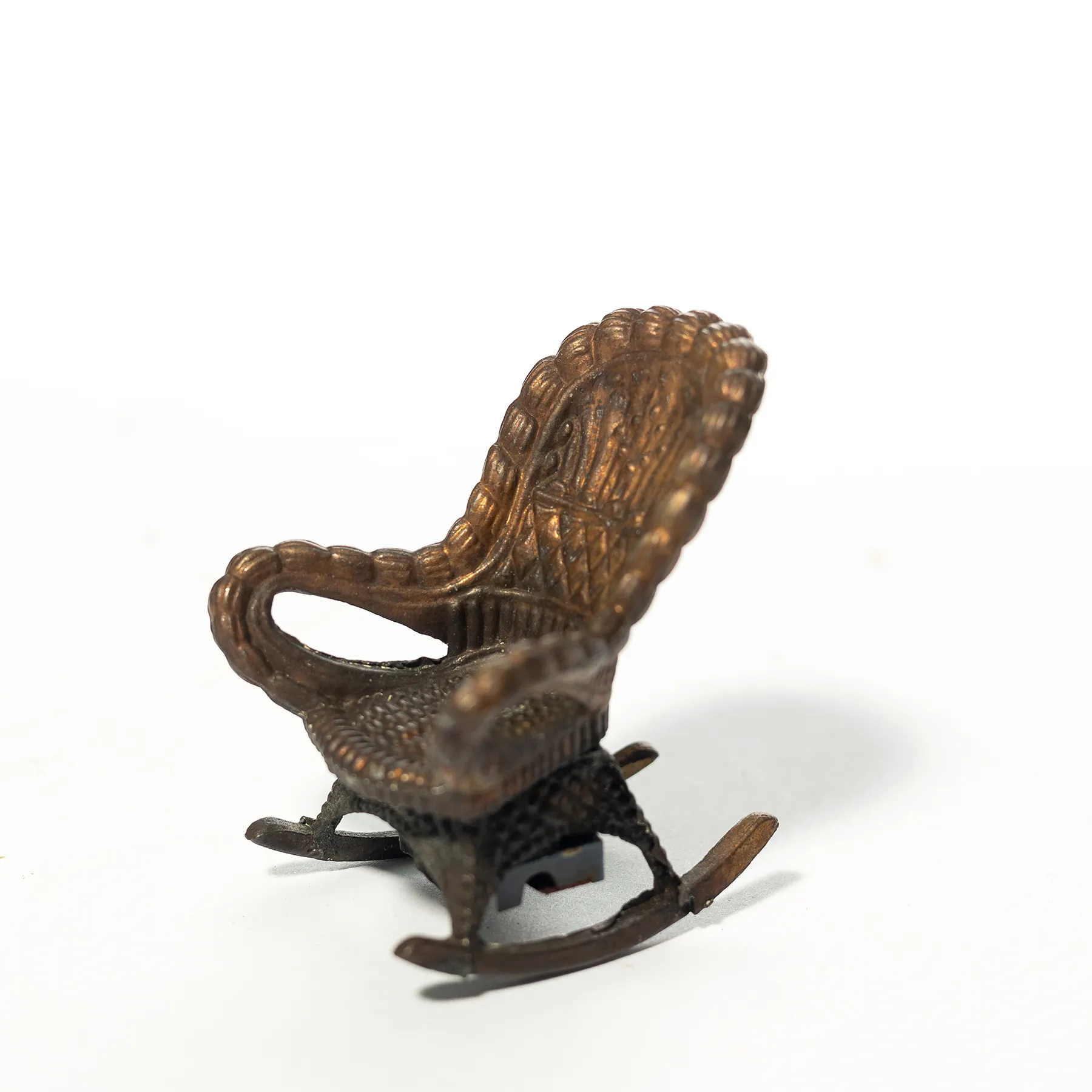 Dye Cast Miniature Rocking Chair Pencil Sharpener, Vintage - 2.5" x 2.25"