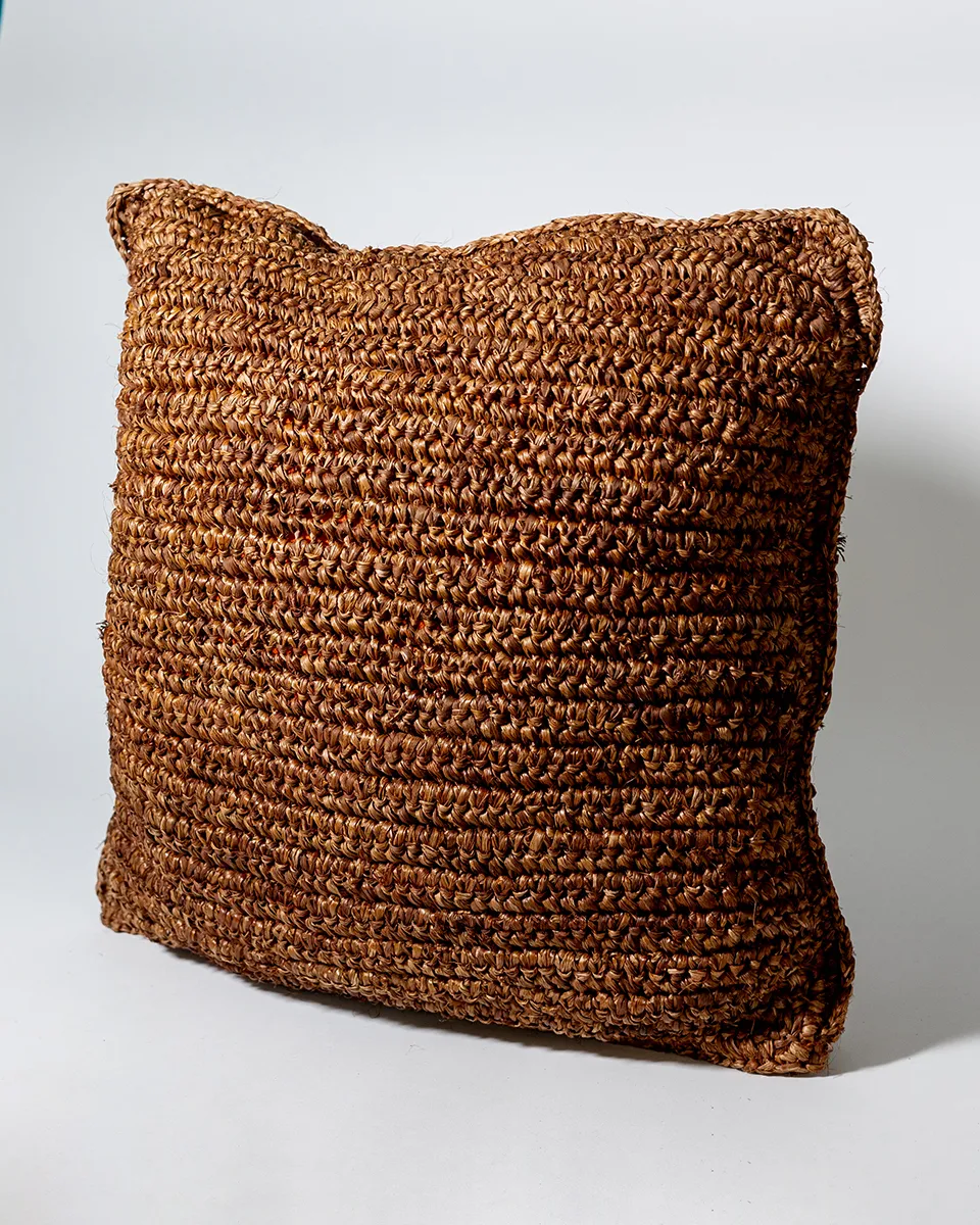 Textured Brown Pillow - Four Hands