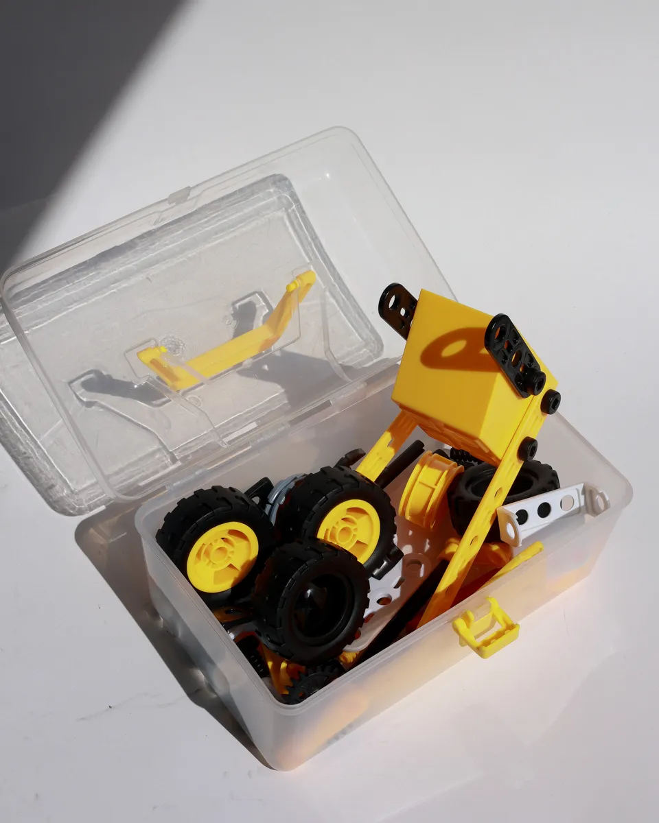 Yellow Erector Set construction vehicle, Kids Stuff, Children's Toys