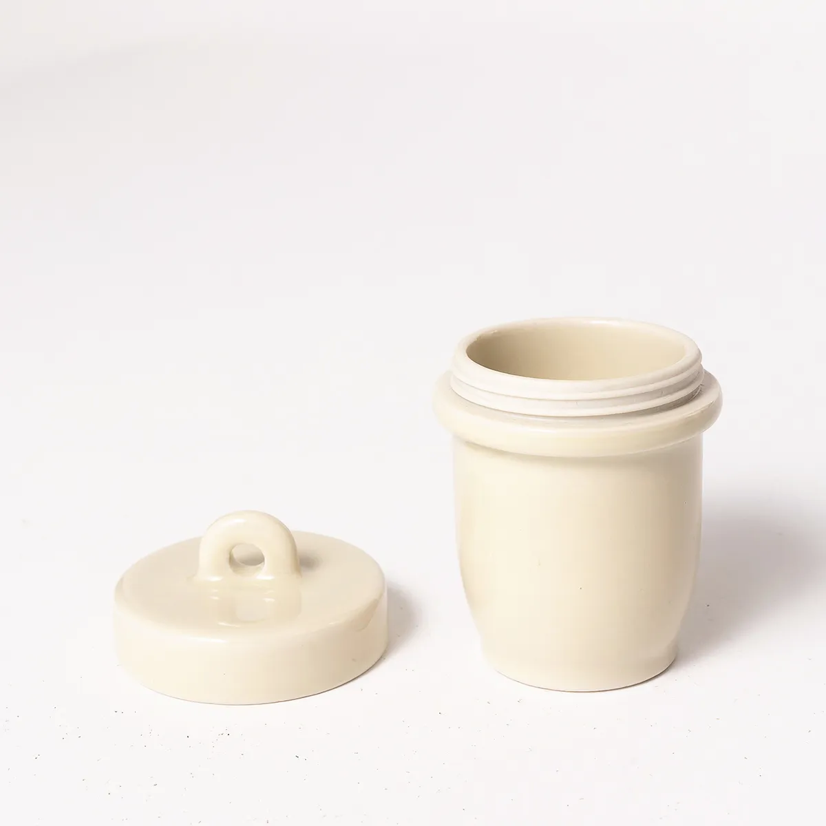 Vintage porcelain Egg Coddler - 2.75" x 2"