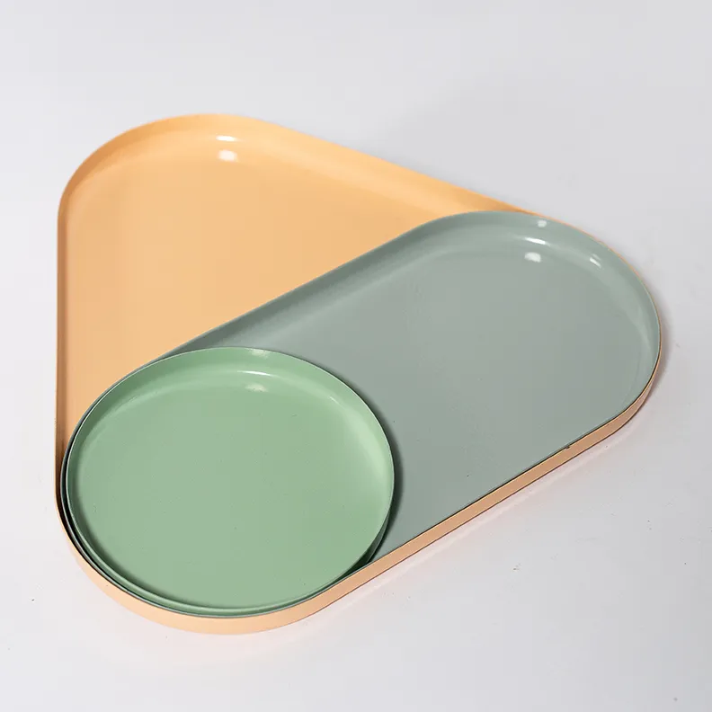 Pastel Geometric Nesting trays - 10.5"