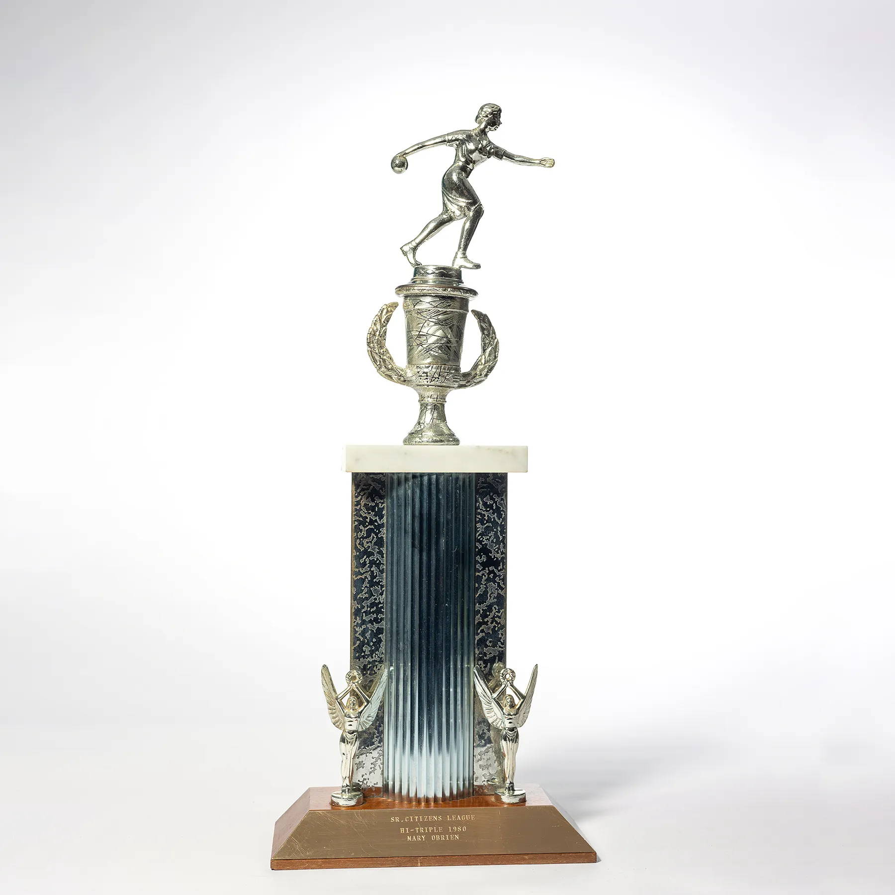 1980 Bowling Trophy - 20.5" x 8.5"
