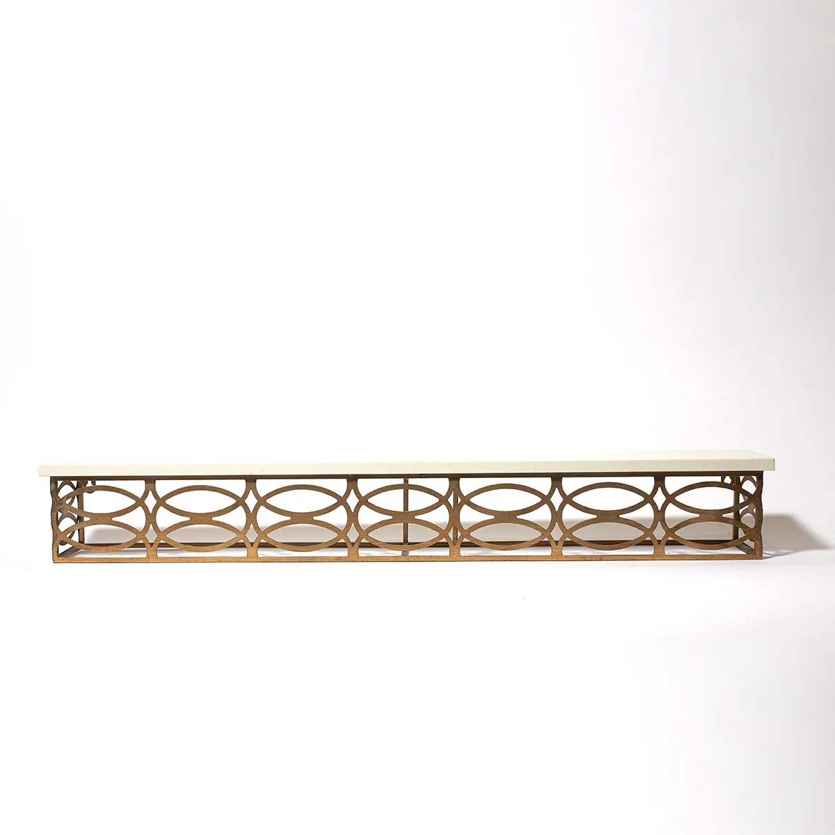 Catering Marble and Gold Shelf Riser - 3' x 6"